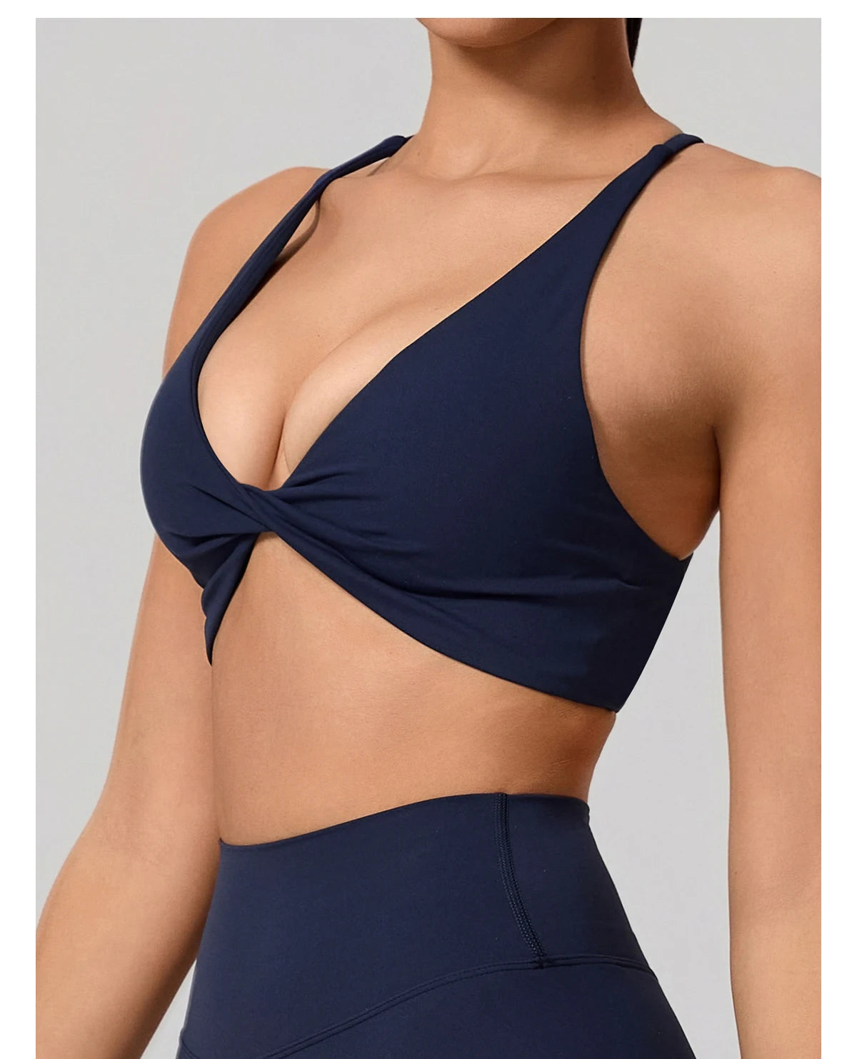 Cross Back Push Up Yoga Bra