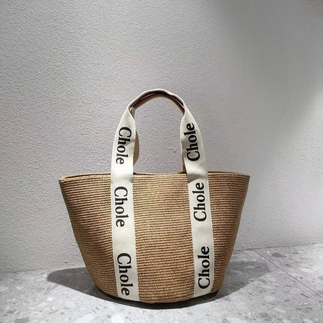 Handwoven Cotton-Linen Beach Tote