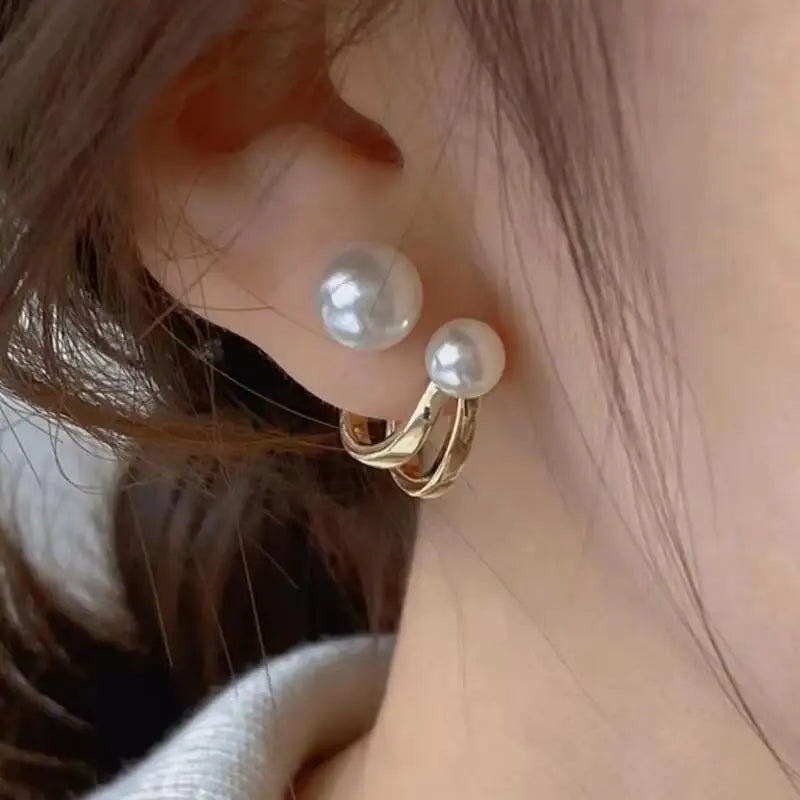 Zircon Geometric Hoop Earrings