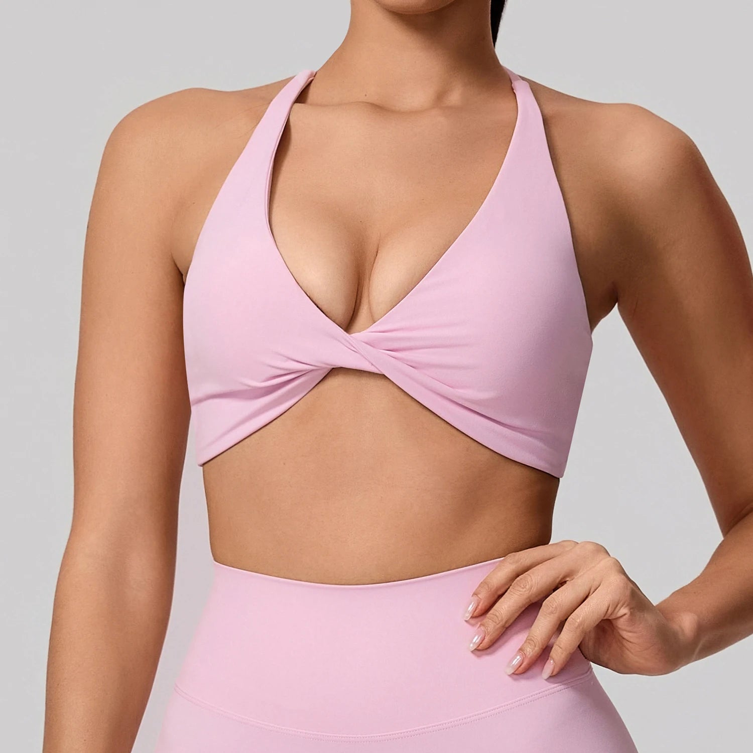 Cross Back Push Up Yoga Bra