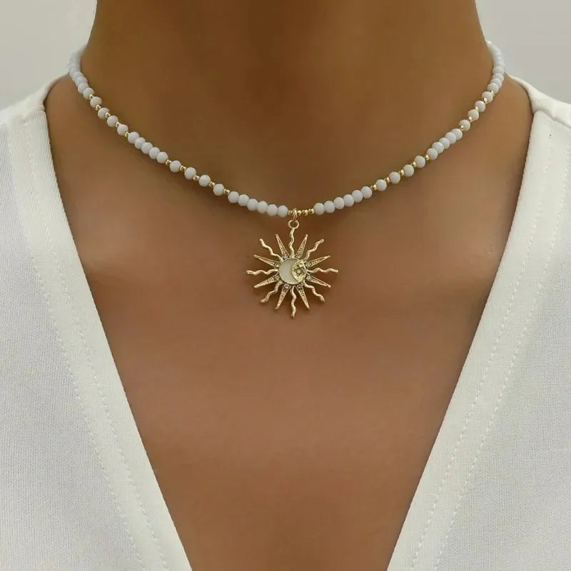 Boho Multilayer Bead Chain Necklace