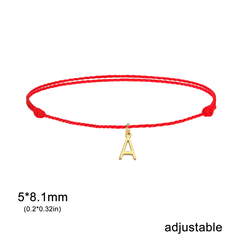Initial Letter Rope Bracelet