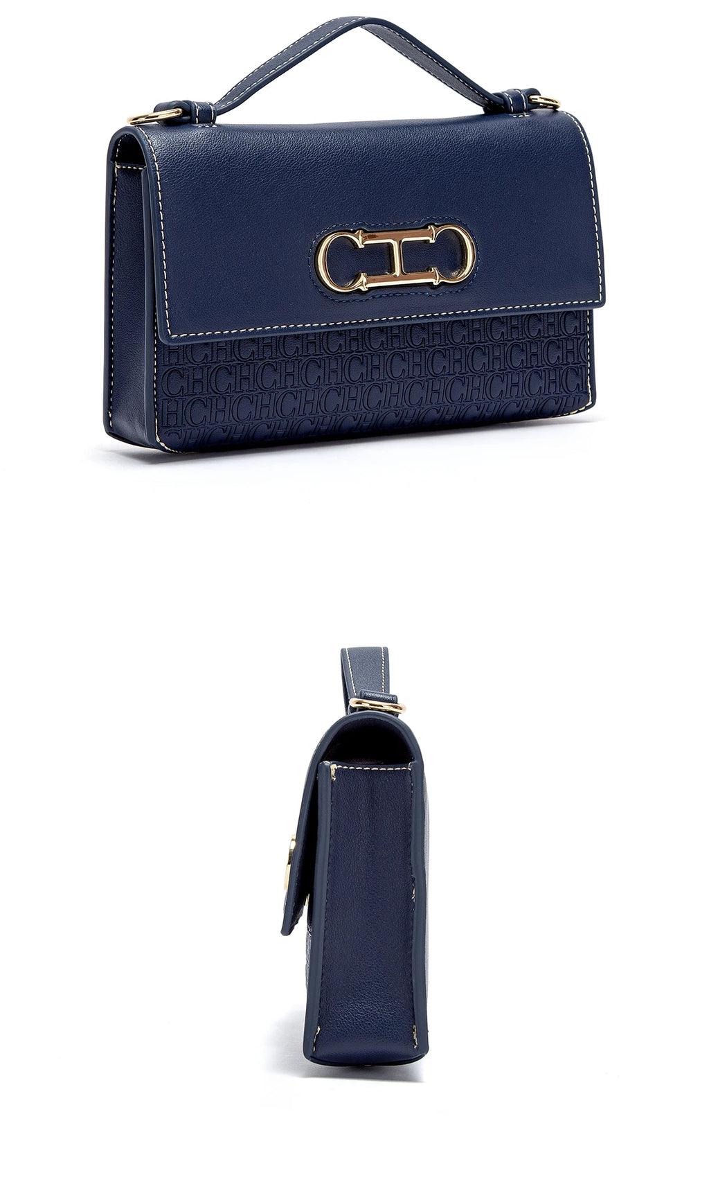 CH Women's Classic Retro Fashion Shoulder Bag Light Luxury Popular Classic Models Large Capacity ...