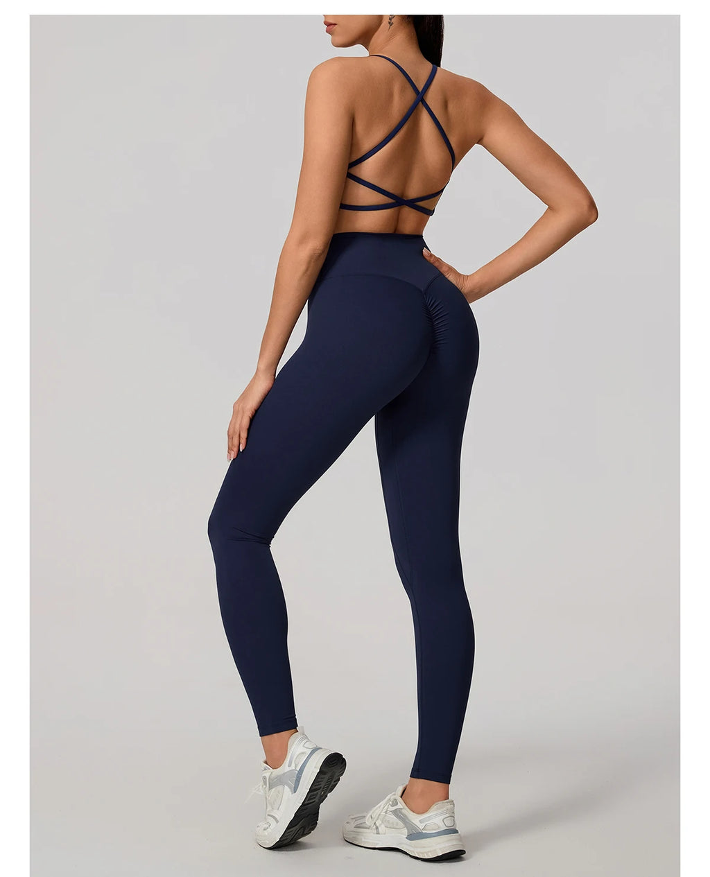 Cross Back Push Up Yoga Bra