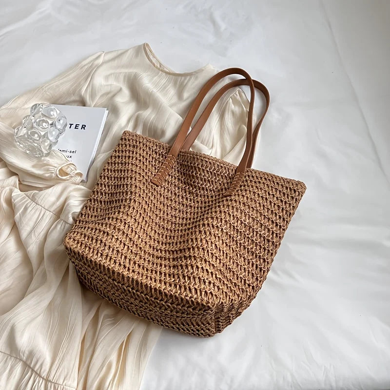Woven Beach Tote Bag