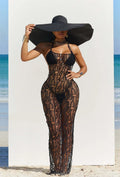Knit Dress Cover Up Halter Bikini Set