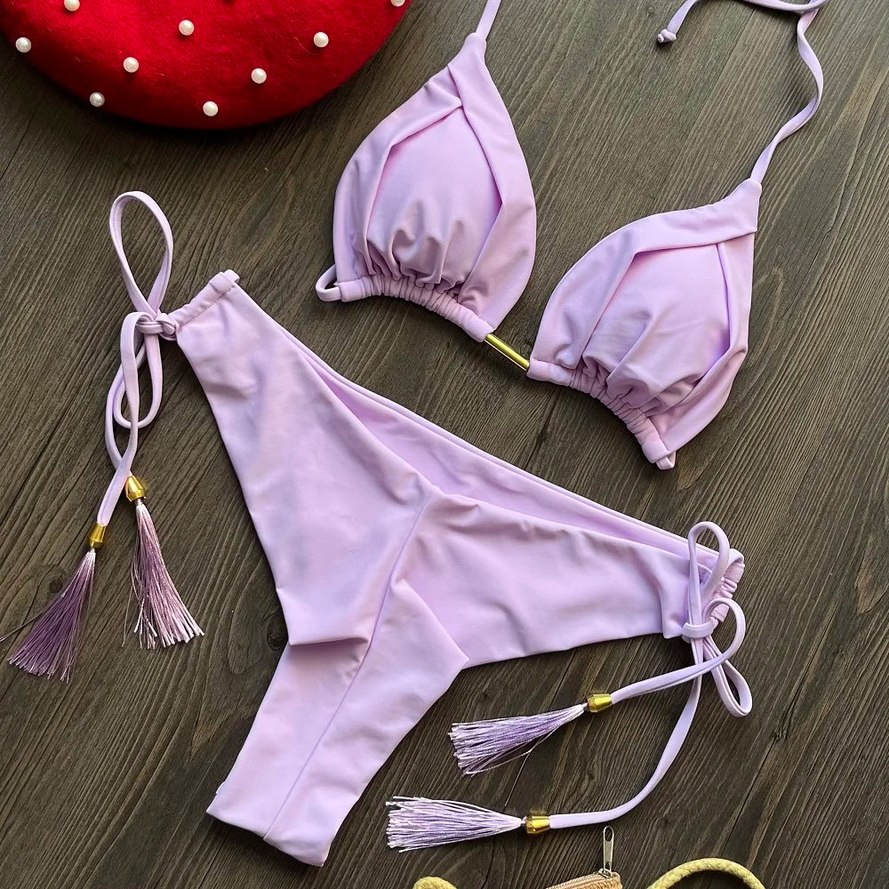 Triangle Push Up Bikini Set 13 Colors