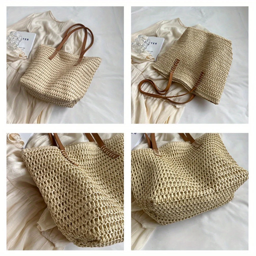 Woven Beach Tote Bag