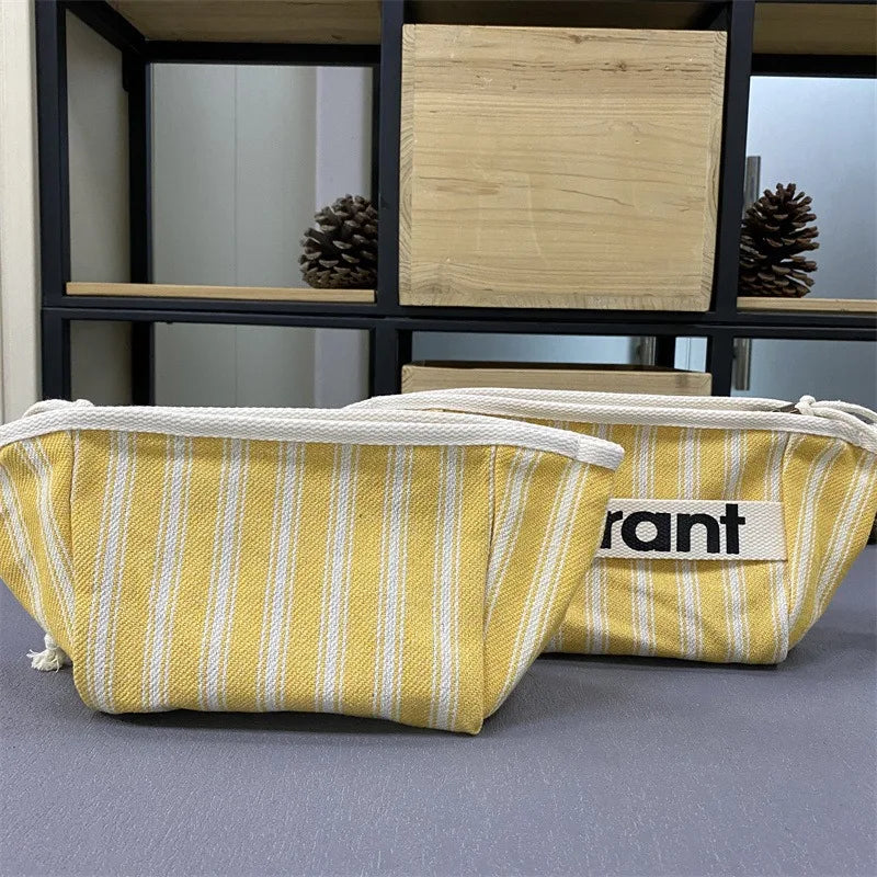 Canvas Tote with Woven Lining & Zip Pocket