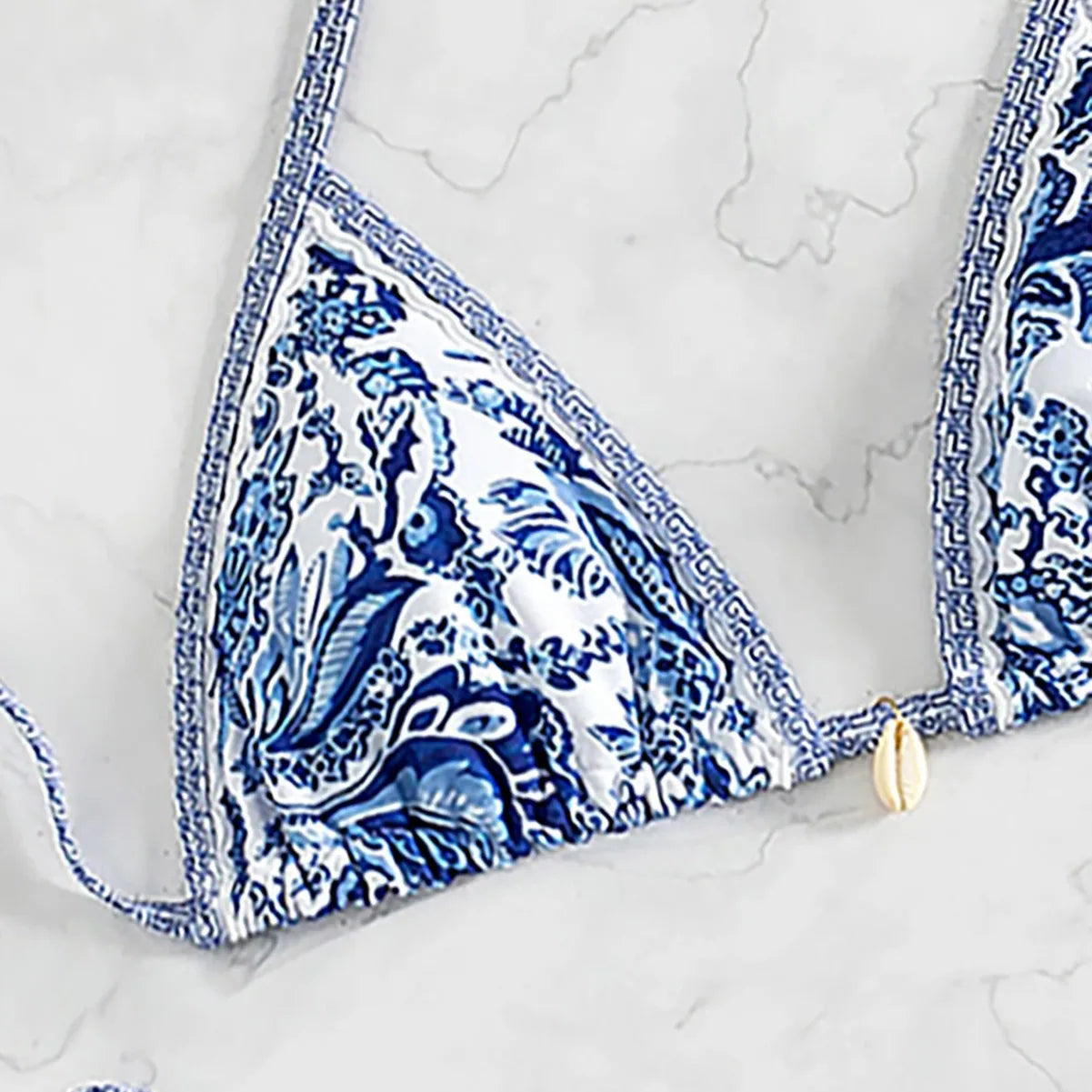 Floral Push Up Triangle Bikini Set