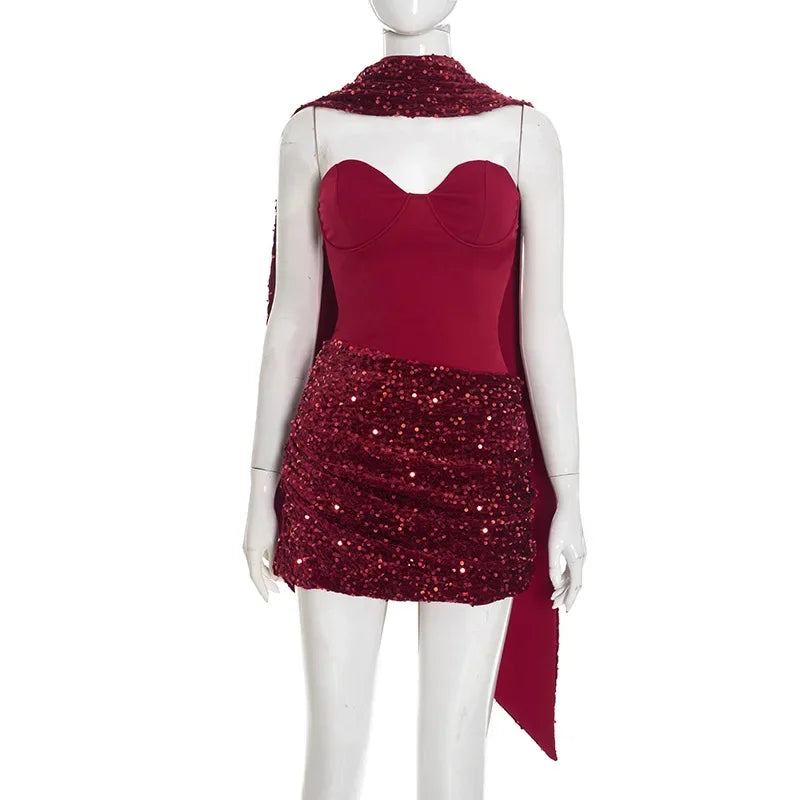 Open Bust Push Up Dress