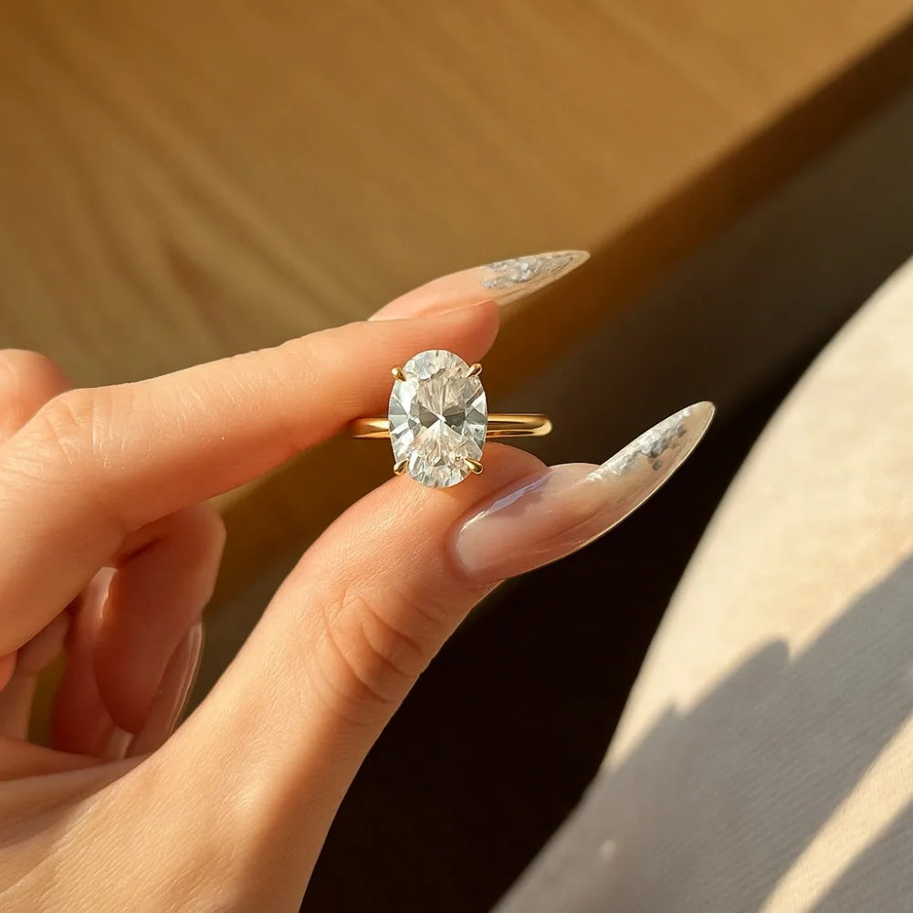 Oval Diamond Engagement Ring
