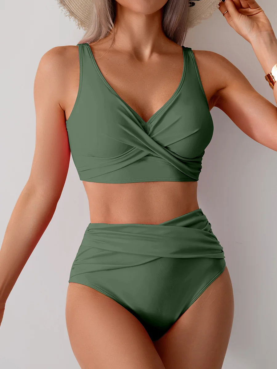 High Waist Push Up Bikini Set