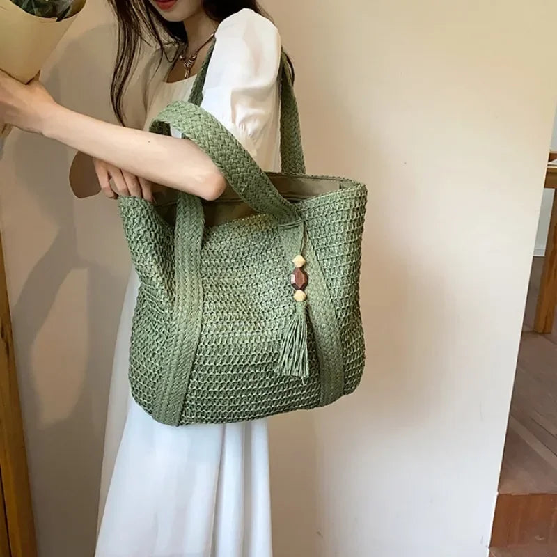 Retro Straw Woven Handbag