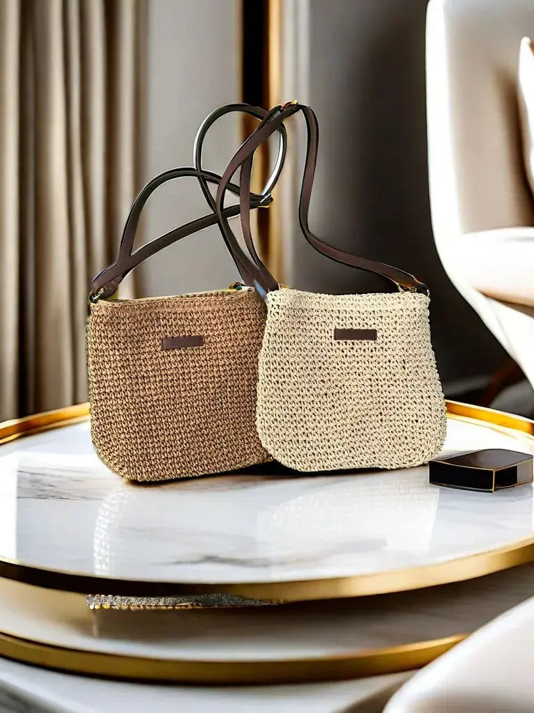 Woven Crossbody Shoulder Bag
