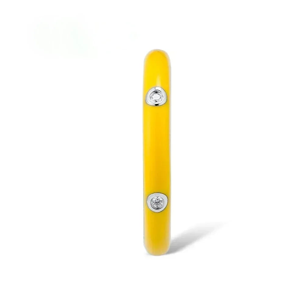 Enamel Drip Oil Stackable Ring