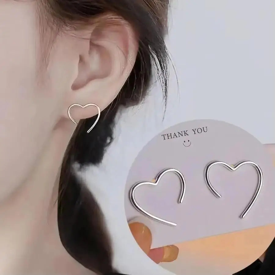 Zircon Geometric Hoop Earrings
