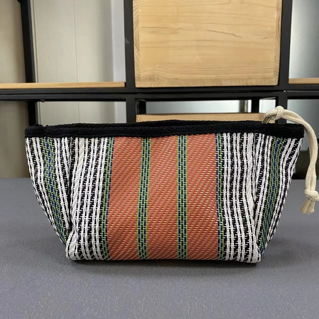Canvas Tote with Woven Lining & Zip Pocket