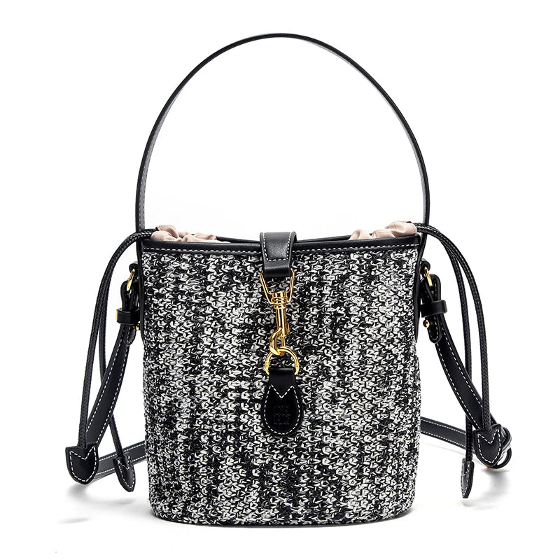 CHCH Women's Shoulder Bag Summer New PP Grass Woven Handbag Holiday Phone Bag