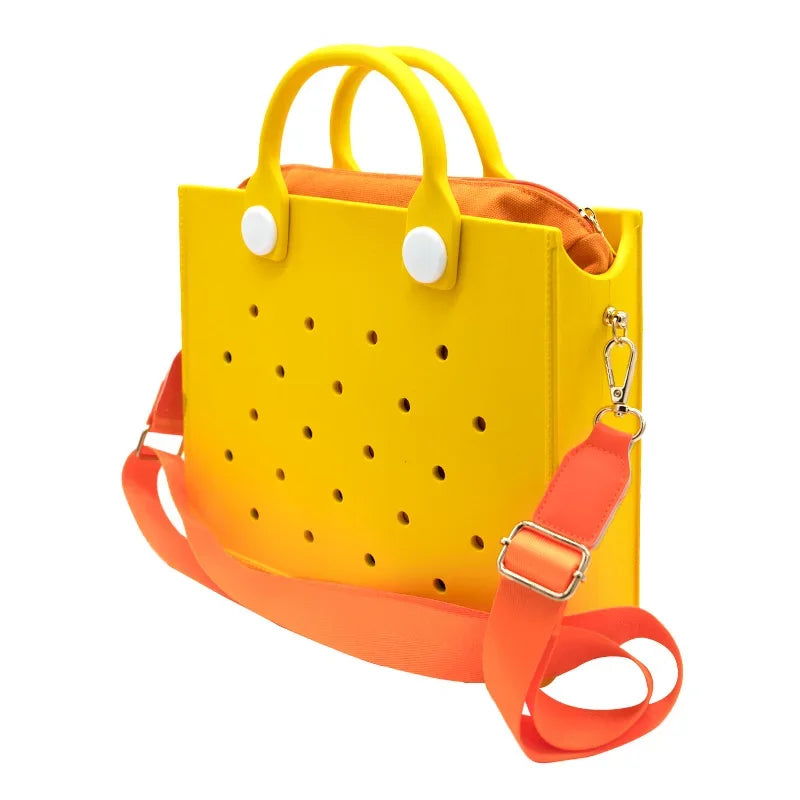 Large Leather Shoulder Bag Beach Tote