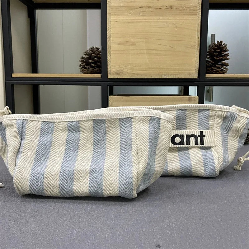 Canvas Tote with Woven Lining & Zip Pocket