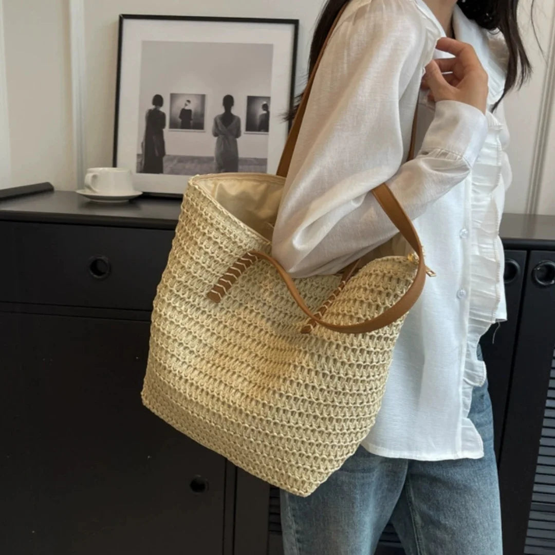 Woven Beach Tote Bag