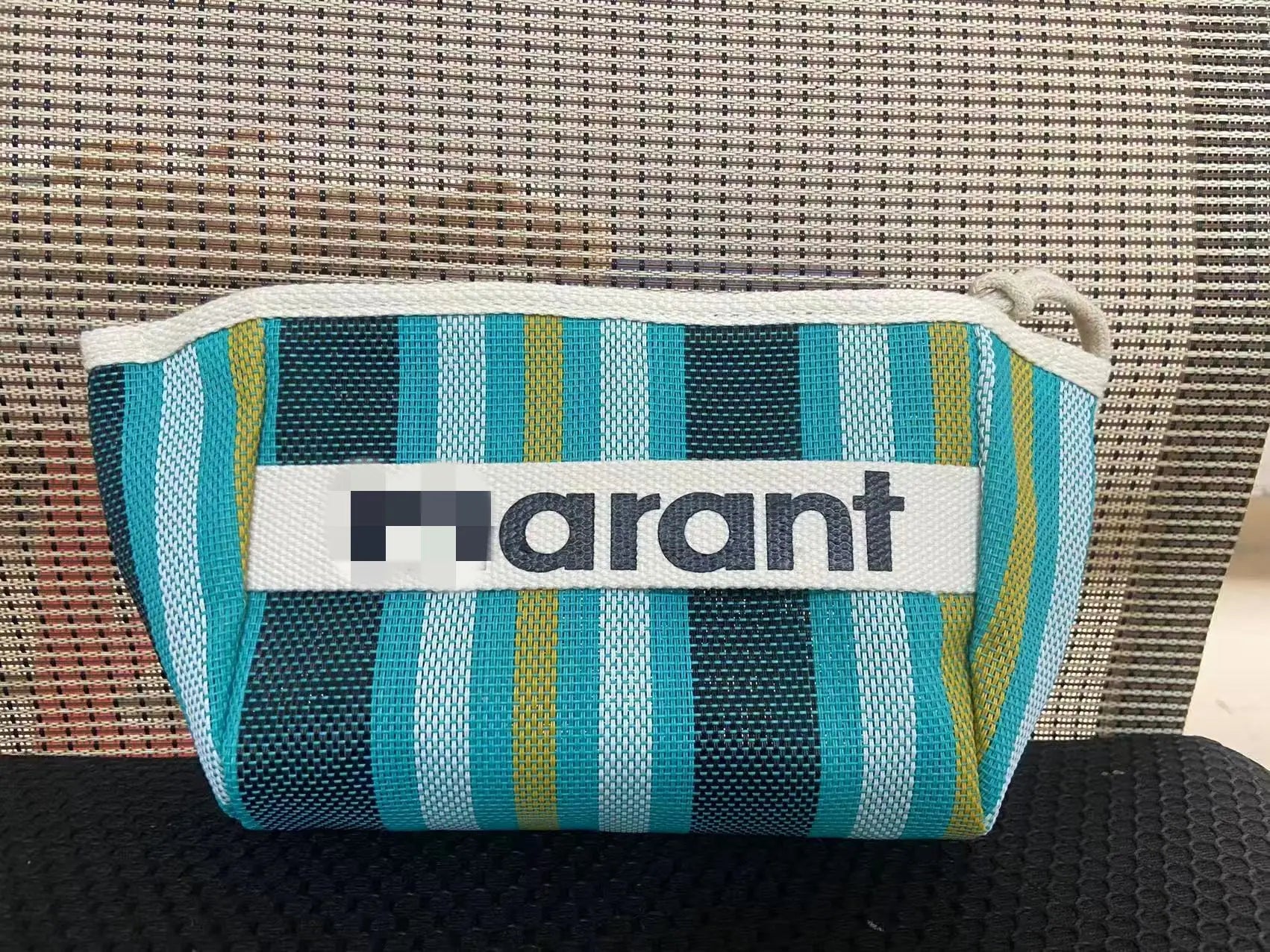 New summer storage bag, canvas bag, zipper makeup bag, hand-held cloth bag, inner lining woven bag