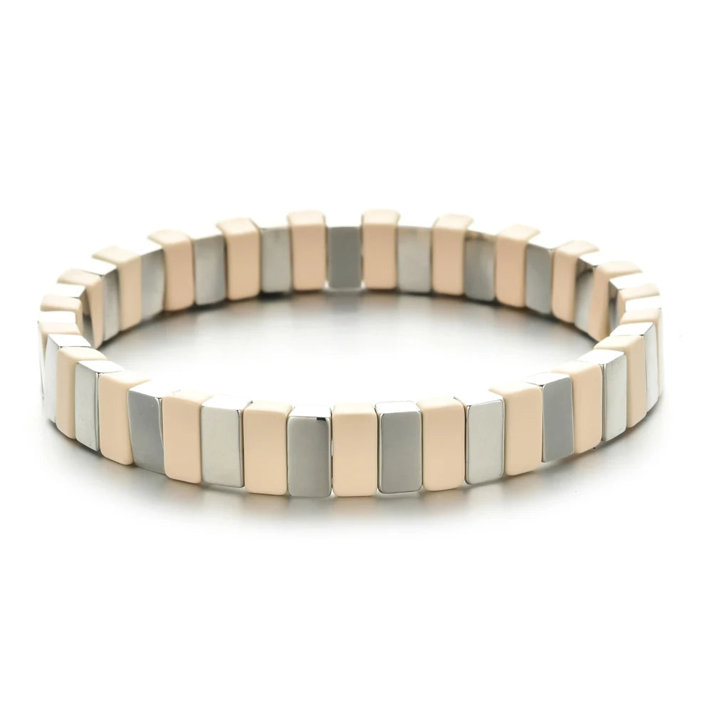 Enamel Tile Friendship Bracelet
