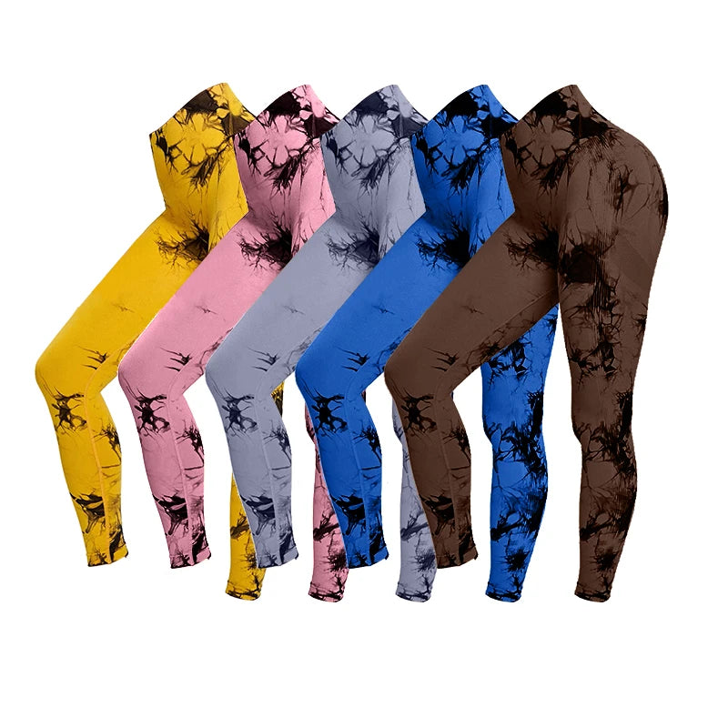 Tie Dye High Waist Yoga Leggings
