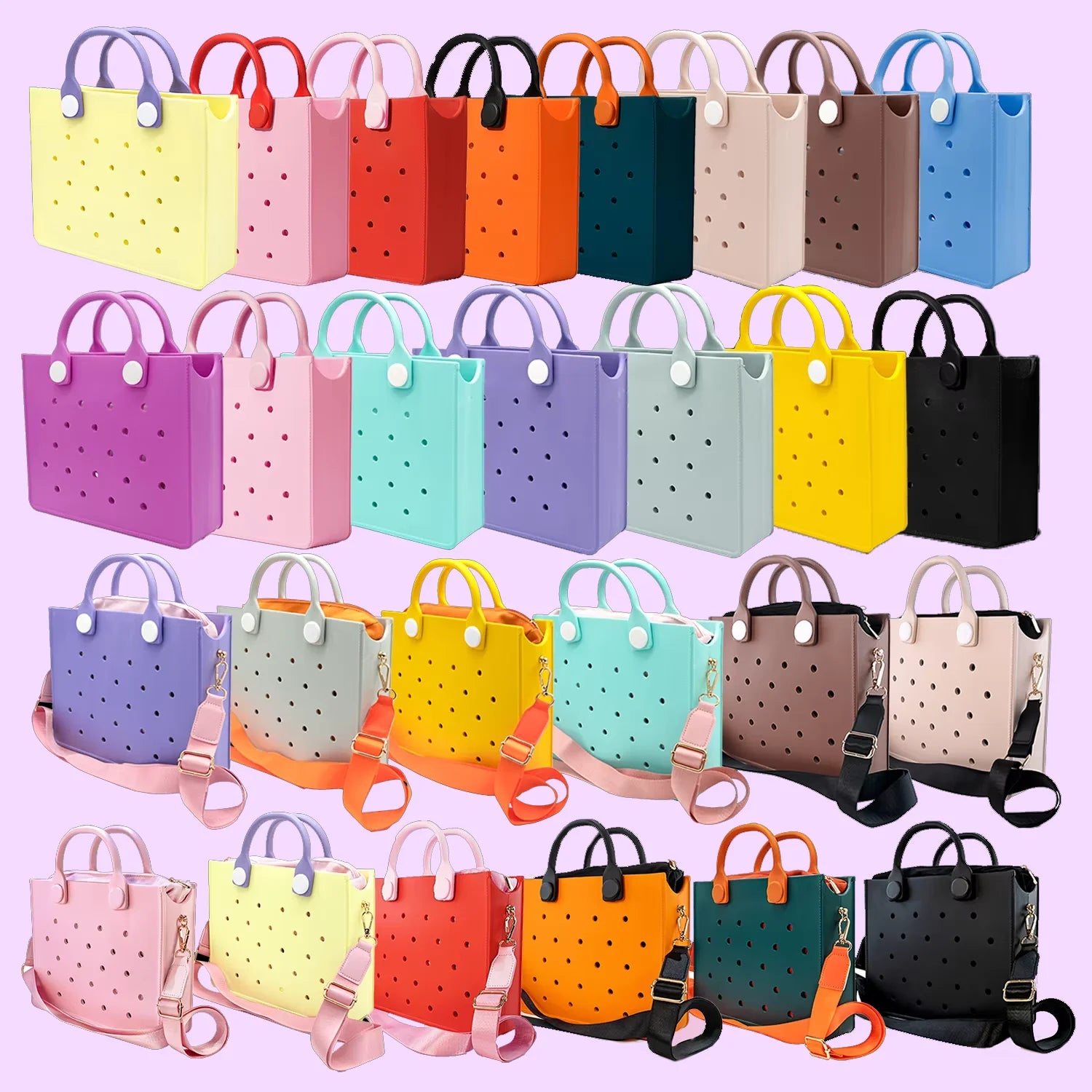 Large Leather Shoulder Bag Beach Tote