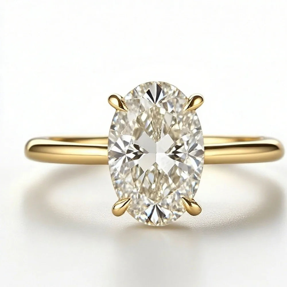 Oval Diamond Engagement Ring