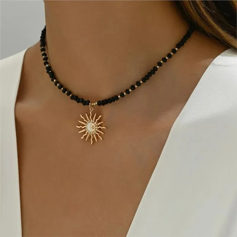 Boho Multilayer Bead Chain Necklace