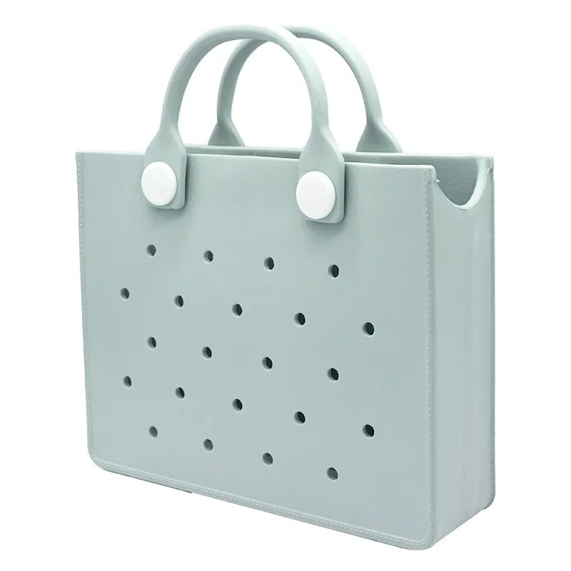 Large Leather Shoulder Bag Beach Tote