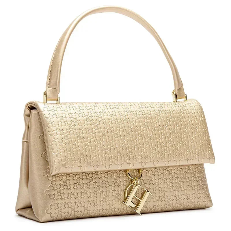 CH Fashion Shoulder Bag Detachable Chain Light Luxury Underarm Bag Simple Large Capacity Solid Co...