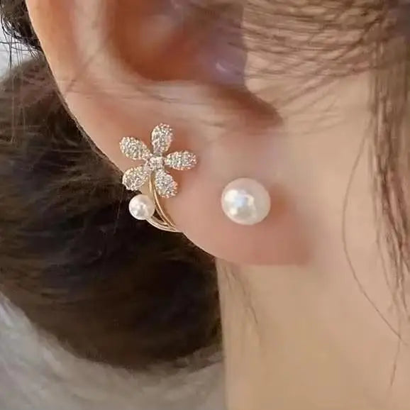 Zircon Geometric Hoop Earrings