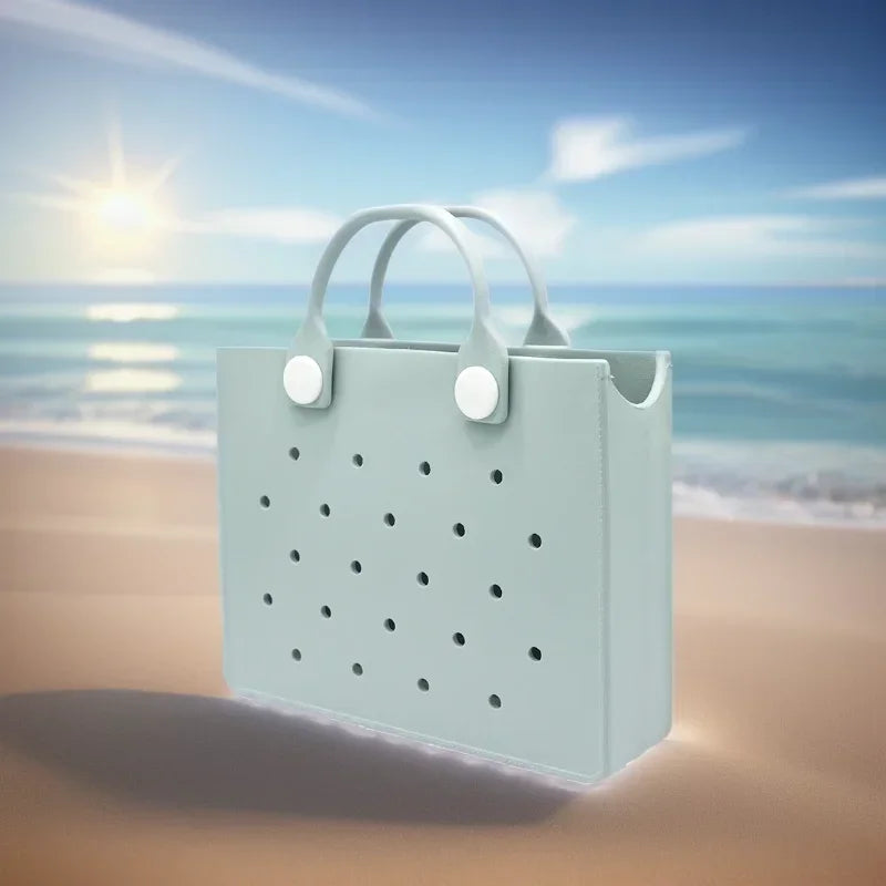 Large Leather Shoulder Bag Beach Tote