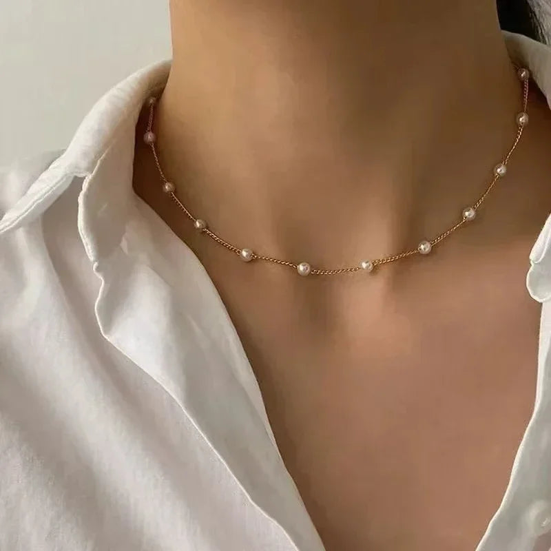 Boho Multilayer Bead Chain Necklace