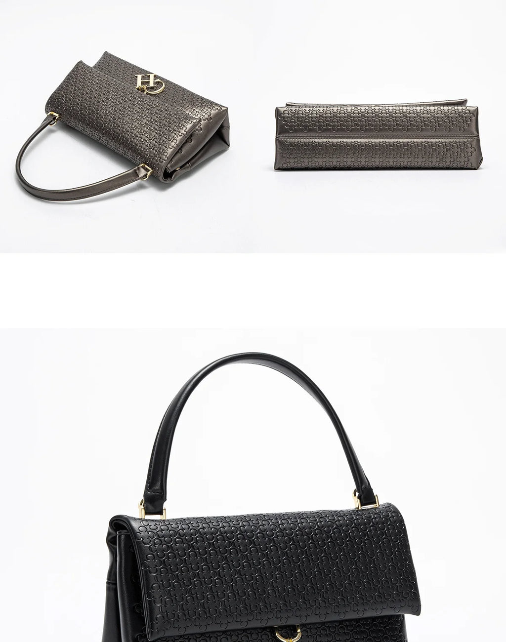 CH Fashion Shoulder Bag Detachable Chain Light Luxury Underarm Bag Simple Large Capacity Solid Co...