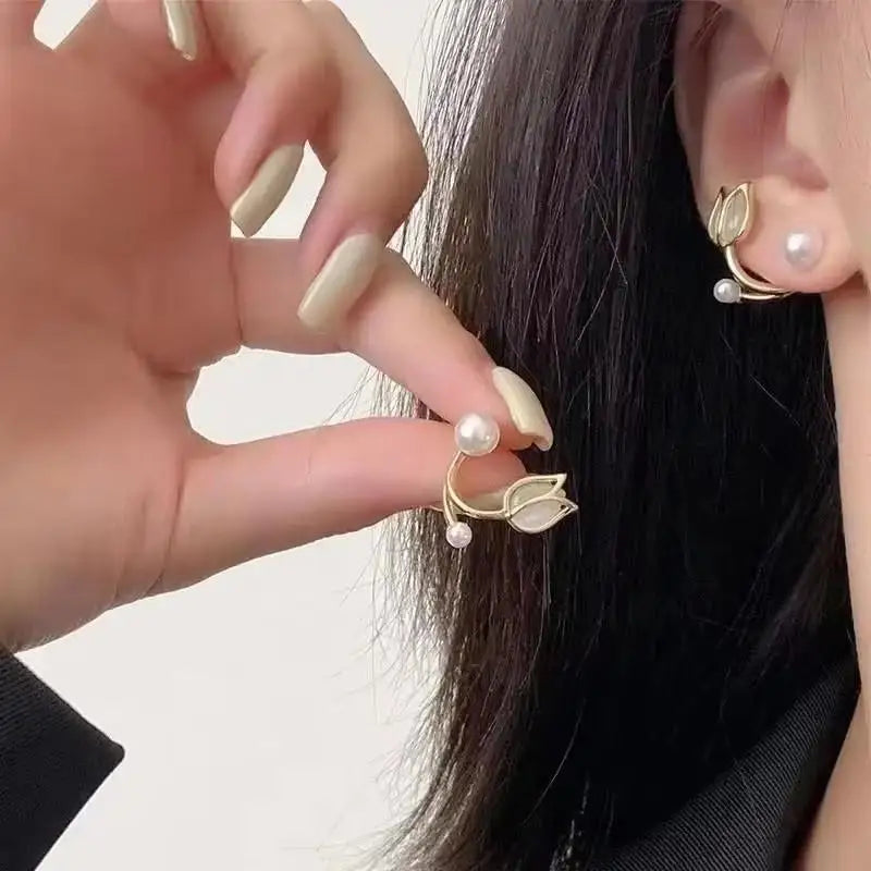 Zircon Geometric Hoop Earrings