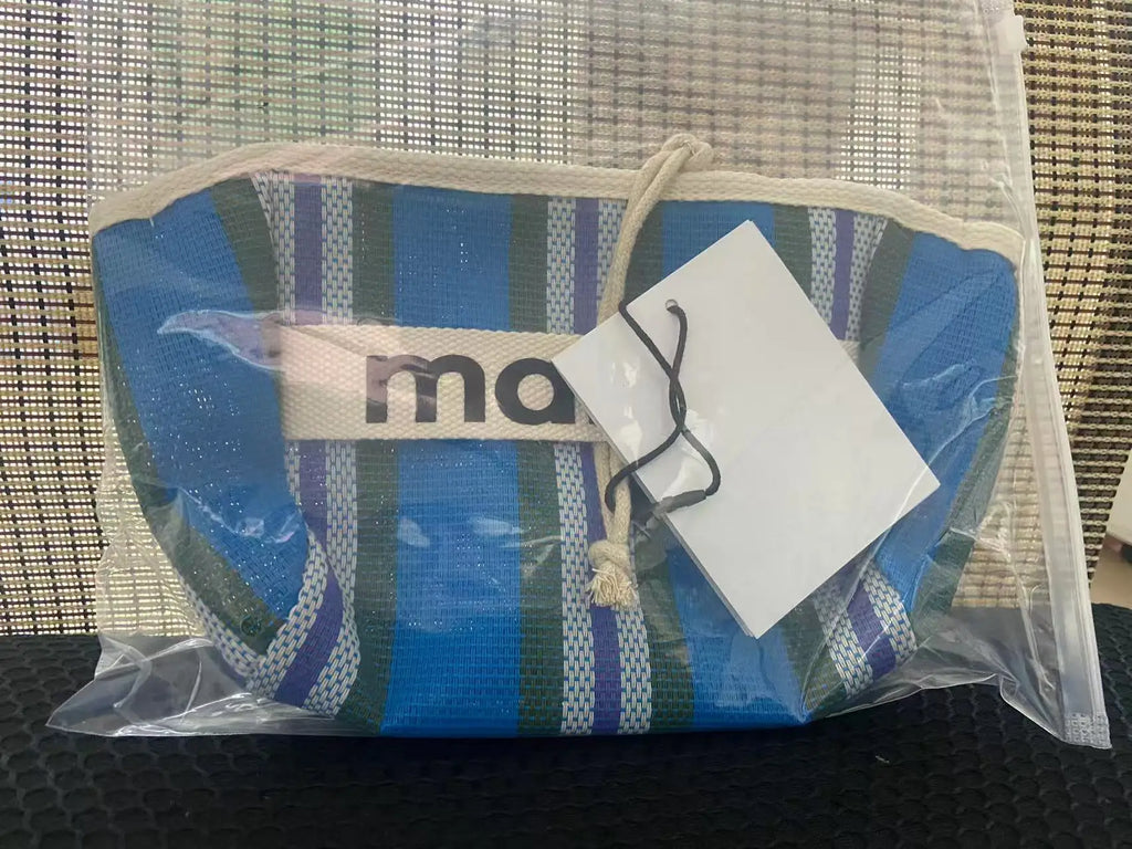 New summer storage bag, canvas bag, zipper makeup bag, hand-held cloth bag, inner lining woven bag