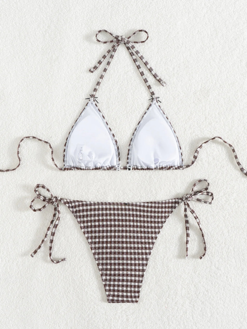 Floral Push Up Triangle Bikini Set