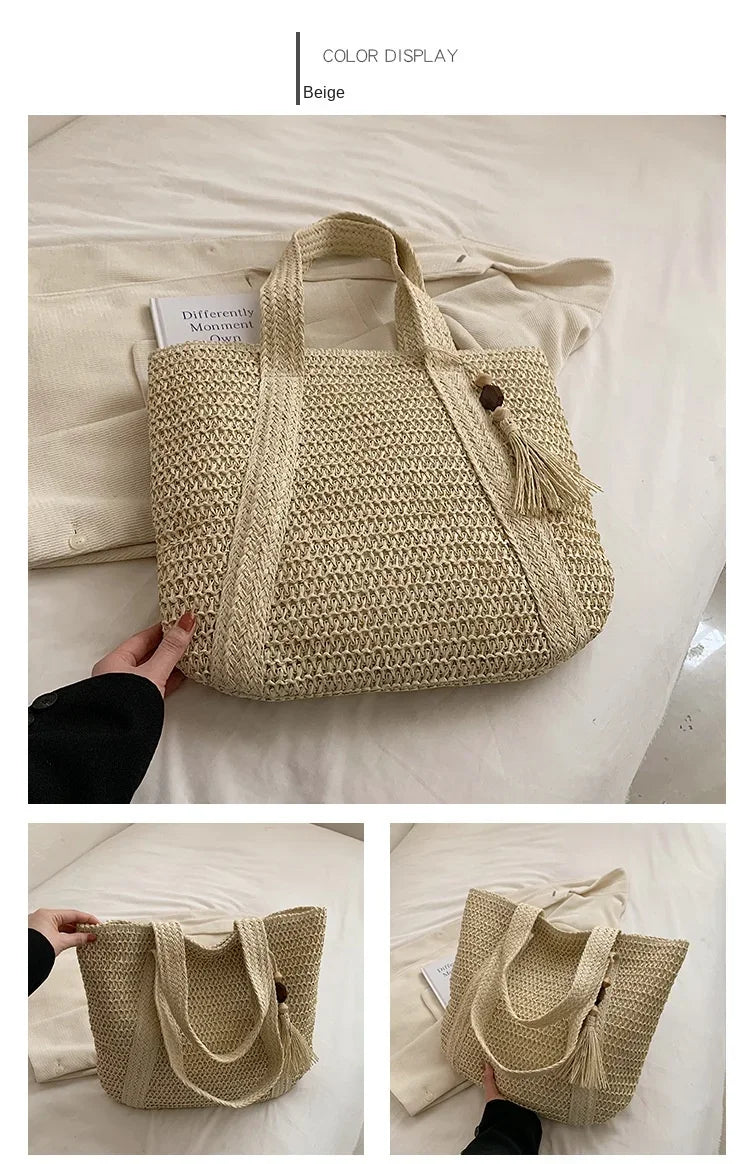Retro Straw Woven Handbag