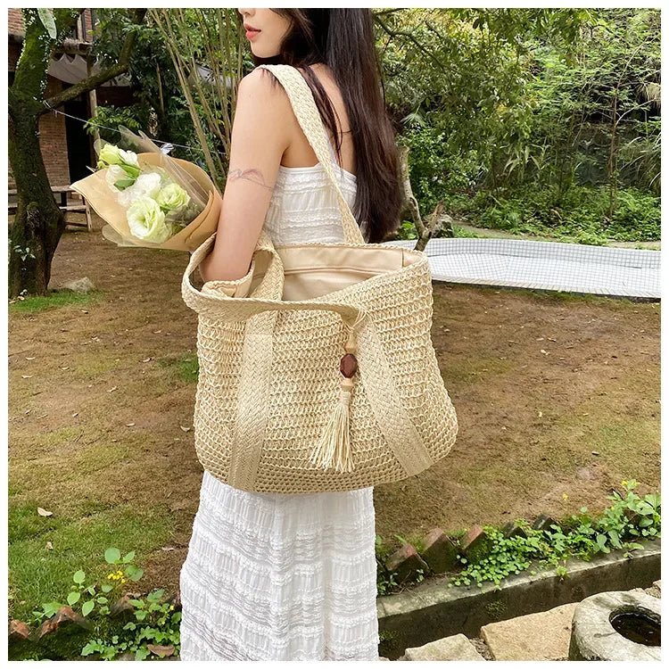Retro Straw Woven Handbag