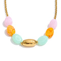 Candy Color Resin Chain Necklace