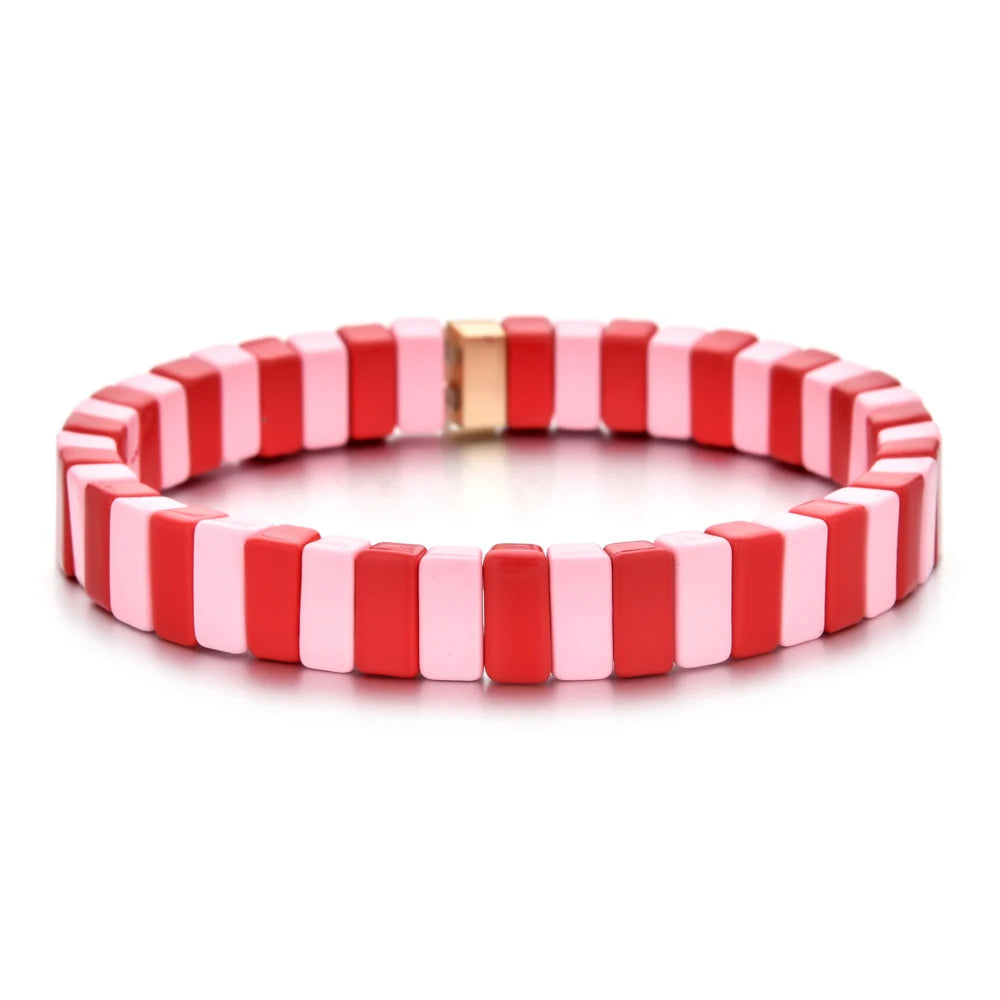 Enamel Tile Friendship Bracelet