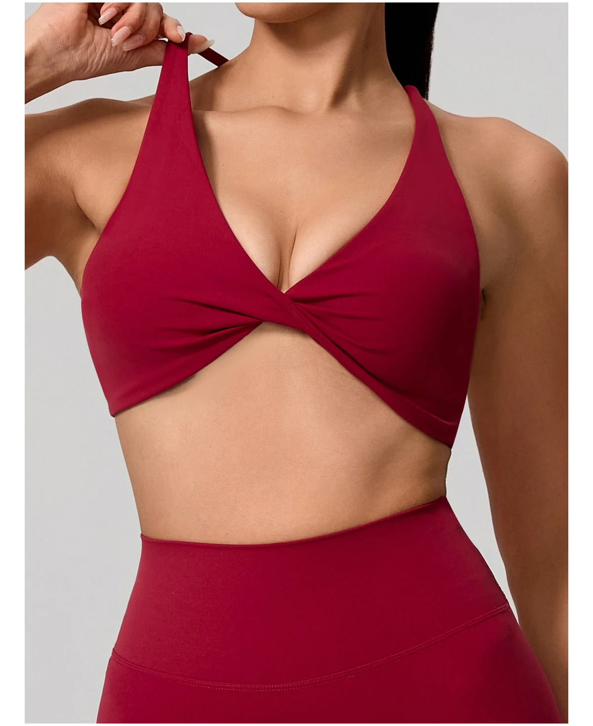 Cross Back Push Up Yoga Bra