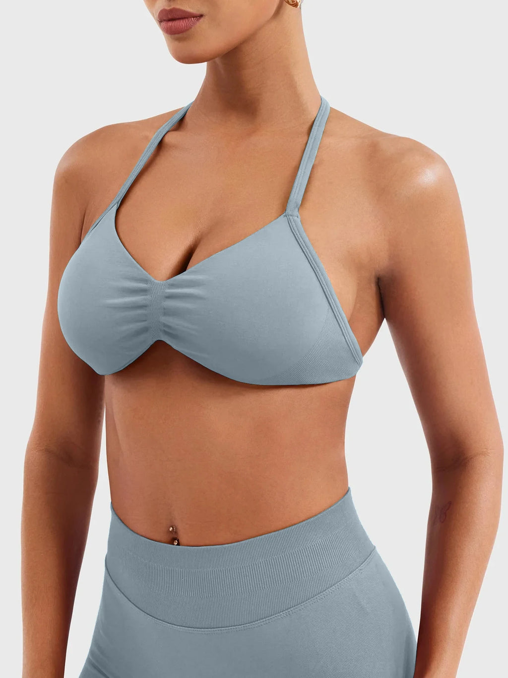 Ribbed Racerback Sports Bra