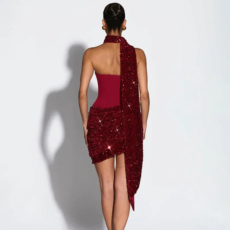 Open Bust Push Up Dress