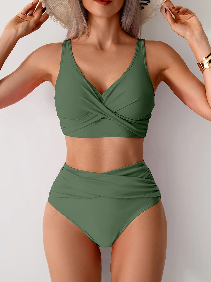 High Waist Push Up Bikini Set