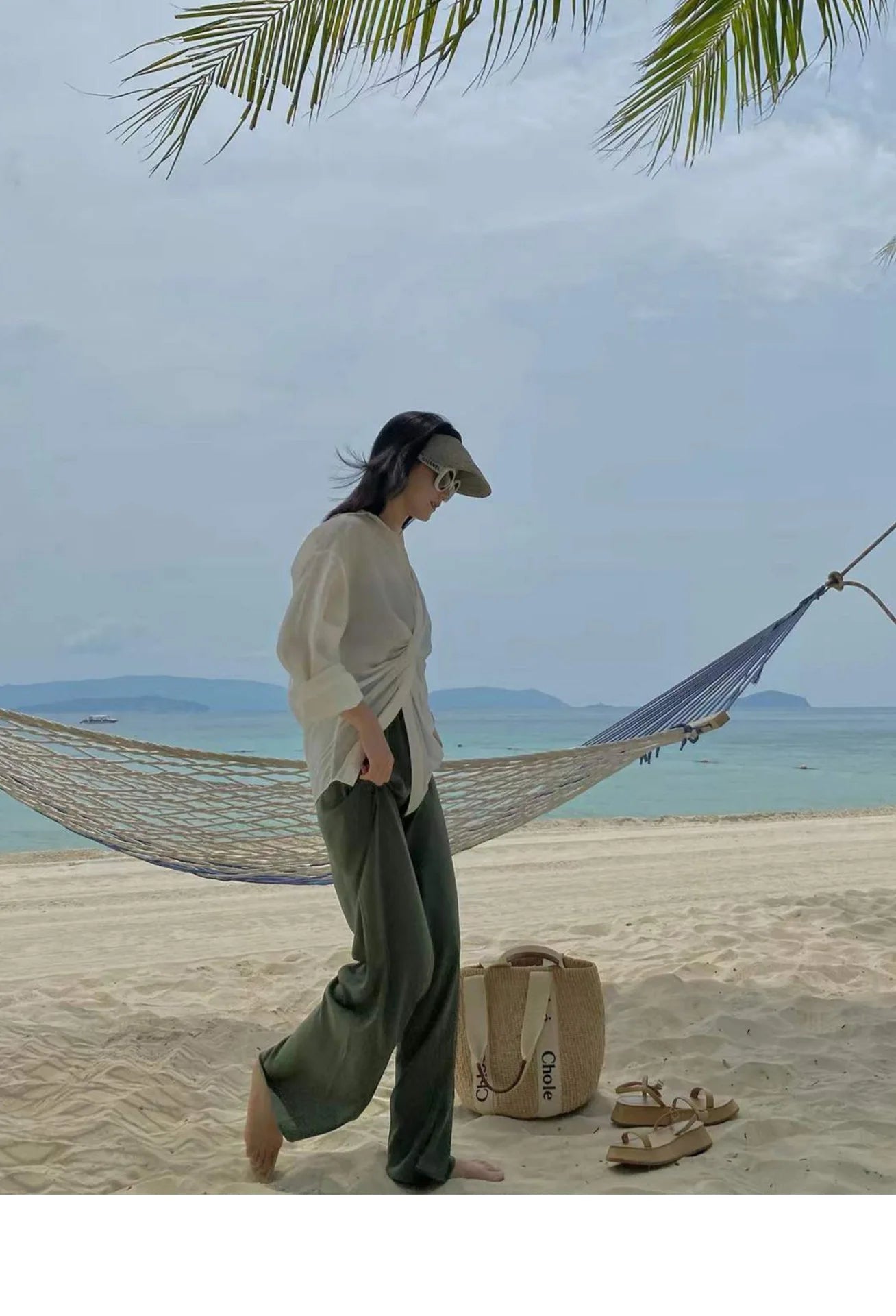 Handwoven Cotton-Linen Beach Tote